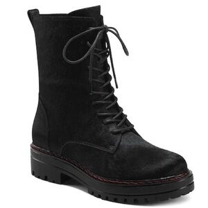 NWOT - Aerosoles Shelton Lug Heel Bootie, Size 6, Black Pony 😍🖤